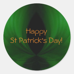 Happy St Patrick's Day Classic Round Sticker