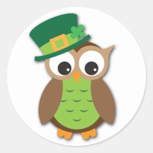 Happy St. Patrick's Day Classic Round Sticker