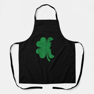 Happy St Patrick's Day Clover Leaf Trump Distresse Apron