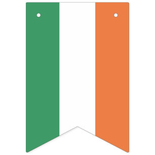 Happy St. Patrick's Day. Colours of Ireland Flag. Bunting