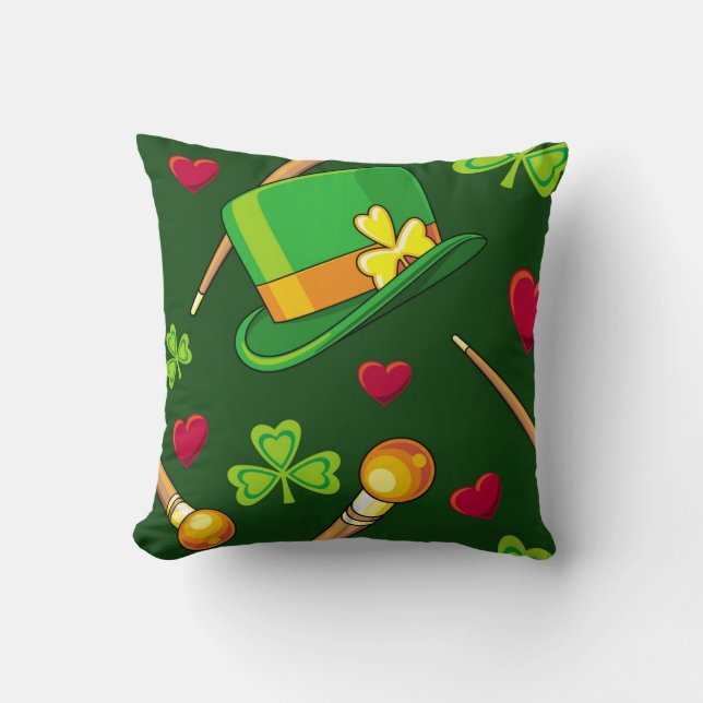 Happy St. Patrick's Day! Cushion (Front)
