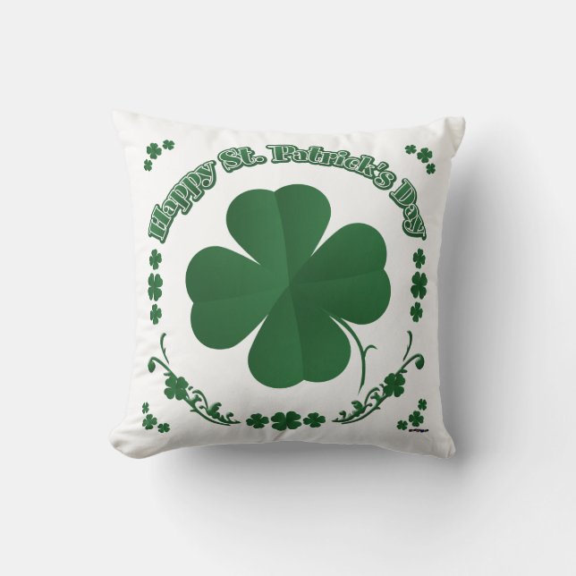 Happy St. Patrick's Day Cushion (Front)