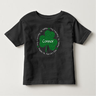 Happy St. Patrick's Day Custom Name Toddler T-Shirt