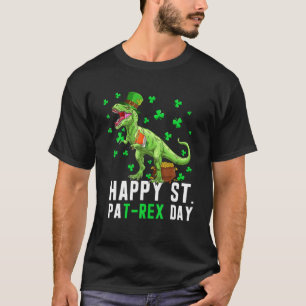 Happy St. Patrick's Day Cute Dinosaur Trex Patrick T-Shirt