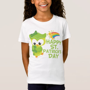 Happy St. Patrick's Day Cute Girl's T-Shirt