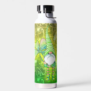 Happy St Patrick's Day Cute Gnome Water Bottle