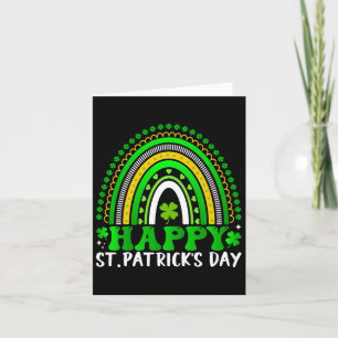 Happy St Patrick's Day Cute Rainbow St. Patricks D Card