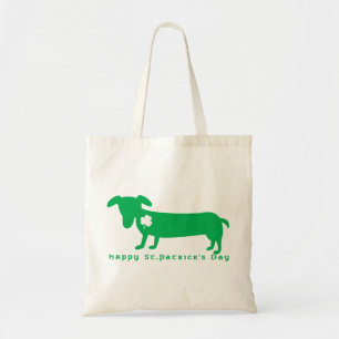 Happy St. Patrick's Day Dachshund Tote Bag
