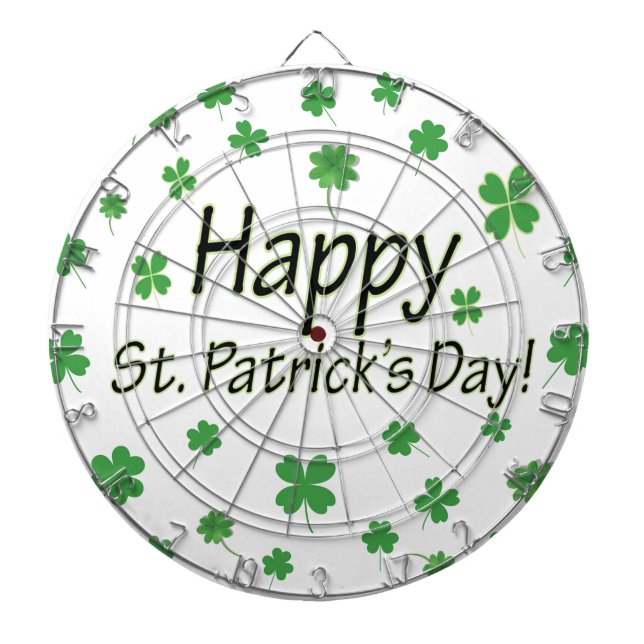 Happy St Patricks Day Dartboard (Front)