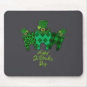 Happy St Patrick's Day Dental Istant Tooth Patrick Mouse Pad