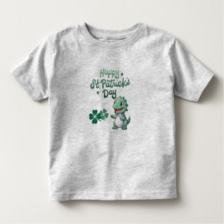 Happy St. Patrick's Day Dino Toddler T-Shirt