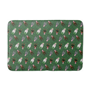 Happy St Patricks Day Dobermann Dogs Bath Mat
