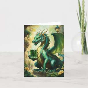 Happy St. Patrick's Day Dragon Holiday Card