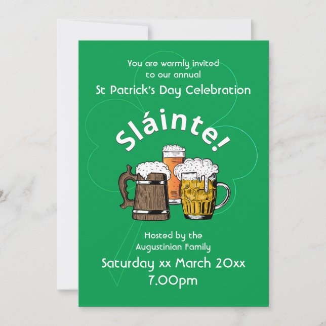 HAPPY ST PATRICK'S DAY Event Celebration Invitation (Front)
