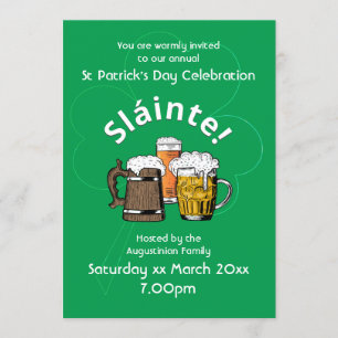 HAPPY ST PATRICK'S DAY Event Celebration Invitation