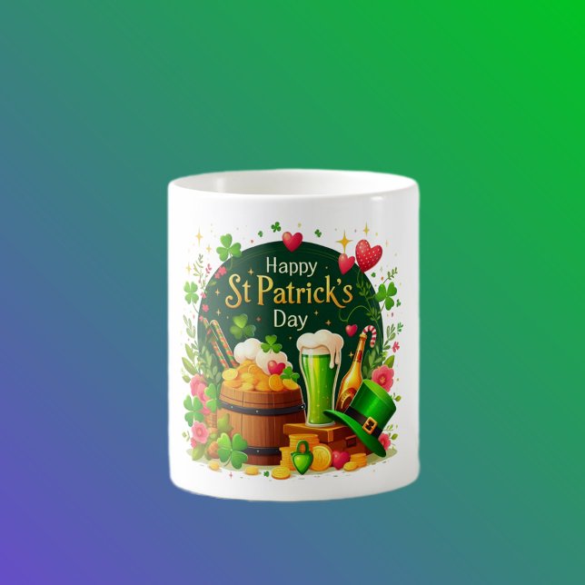 Happy St. Patrick's Day Festive Celebration Coffee Mug (Creator Uploaded)