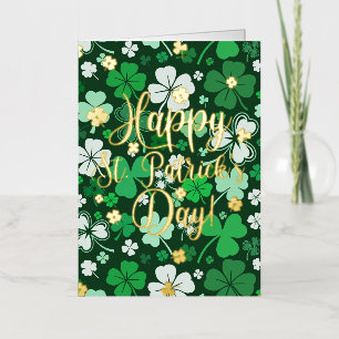 Happy St. Patrick's Day Foil Greeting Card