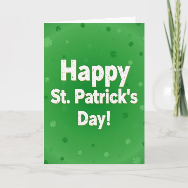 Happy St Patricks Day For Partner Card (Front)