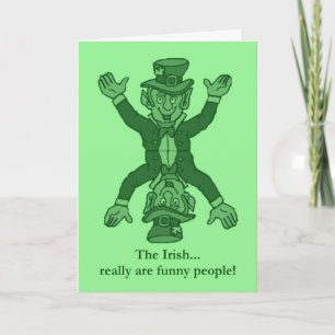 Happy St. Patrick's Day funny Irish Saint Patrick Card