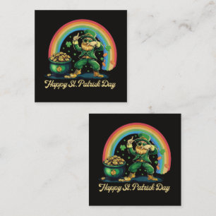 Happy St Patricks Day Funny Leprechaun Card