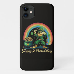 Happy St Patricks Day Funny Leprechaun iPhone 11 Case