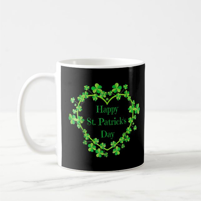 Happy St Patrick's Day Funny Saint Patrick Irish G Coffee Mug (Left)