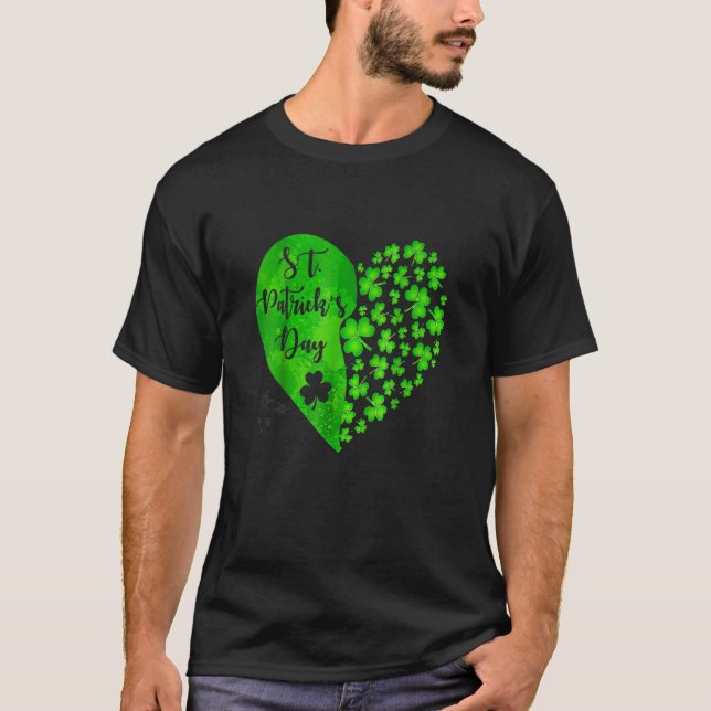 Happy St  Patrick's Day Funny Saint Patrick Irish  T-Shirt (Front)