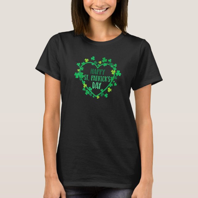 Happy St. Patrick's Day Funny Saint Patrick Irish  T-Shirt (Front)