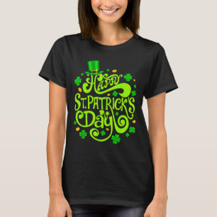 Happy st patricks day funny shamrock irish men T-Shirt