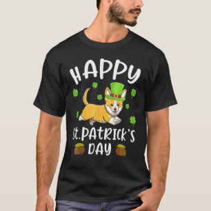 Happy St. Patrick's Day Funy Saint Patricks Corgi  T-Shirt