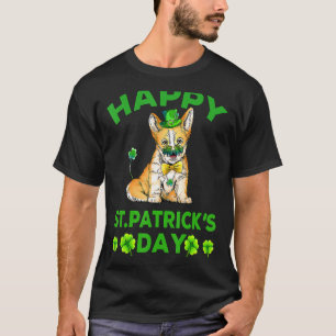 Happy St Patrick's Day Funy Saint Patricks Corgi T-Shirt