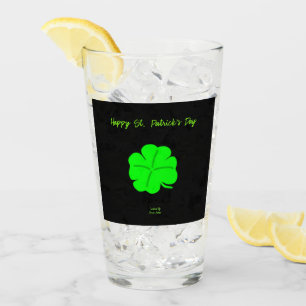 Happy St.  Patrick's Day Glass Tumbler