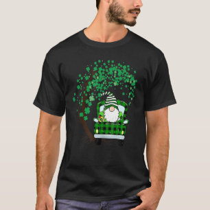 Happy St Patrick's Day Gnomes In Truck Lucky Tree T-Shirt