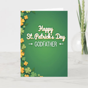 Happy St Patricks Day Godfather Card