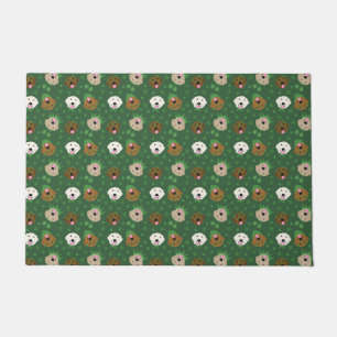 Happy St Patricks Day Golden Retriever Dogs Doormat