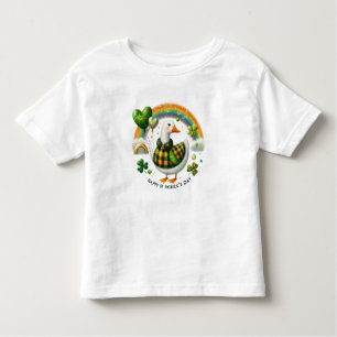 Happy St. Patrick's Day Goose Toddler T-Shirt