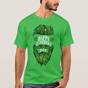 Happy St Patrick's Day   Green Beard T-Shirt