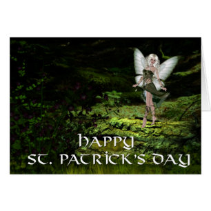 Happy St. Patrick's Day Green Fairy1 Greeting Card