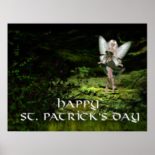 Happy St. Patrick's Day - Green Fairy 1 Print