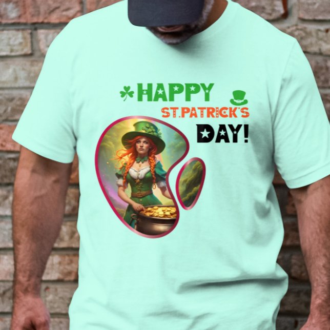 Happy St.Patrick's Day! - Green Glow Dance Party T-Shirt (Creator Uploaded)