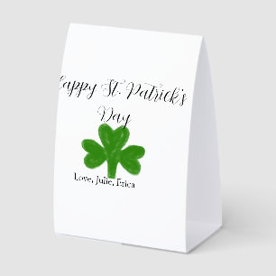 Happy St. Patrick's day green shamrock name