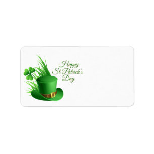 Happy St. Patrick's Day Greetings Label