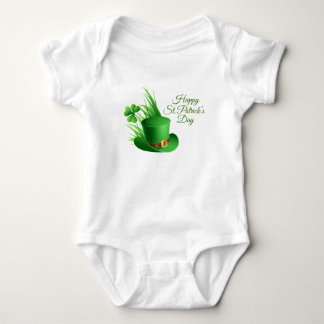 Happy St Patrick's day, holiday Irish hat saint Baby Bodysuit
