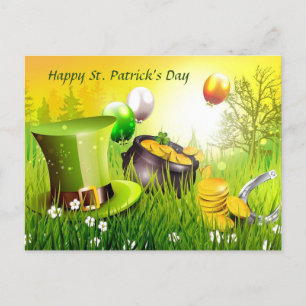 Happy St. Patrick's Day Holiday Postcard