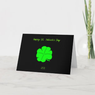 Happy St. Patrick's Day Horizontal Greeting Card