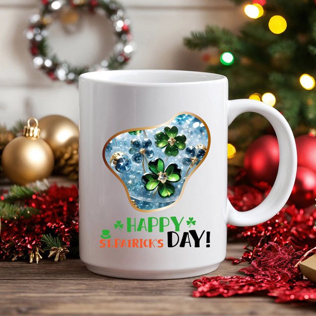 Happy St.Patrick's Day! - Irish Blessings Two-Tone Coffee Mug (Creator Uploaded)