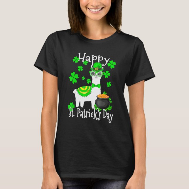 Happy St Patrick's Day Irish Shamrock Leprechaun T-Shirt (Front)
