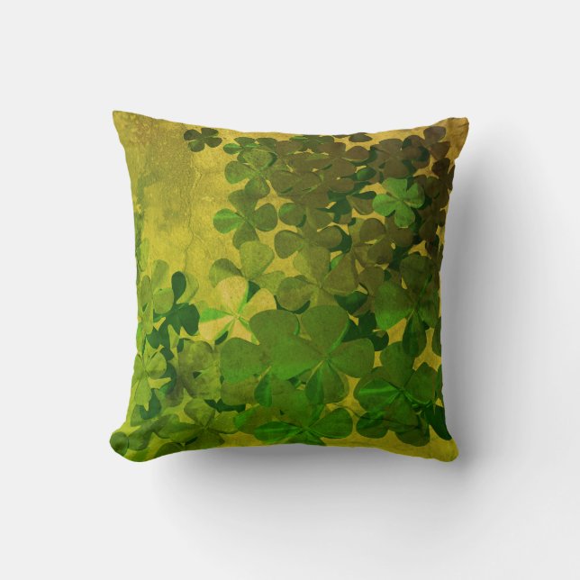 Happy St.Patrick's Day,irish shamrocks Cushion (Front)