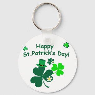 Happy St. Patrick's Day Key Ring