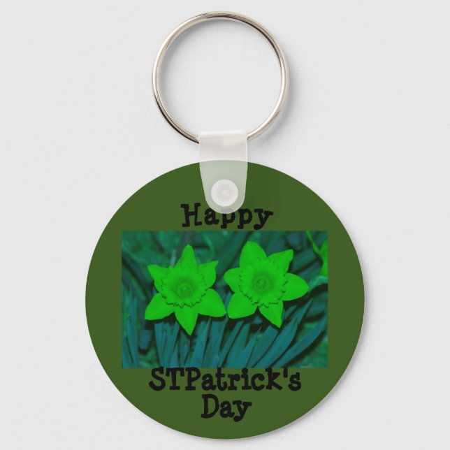 Happy ST Patrick's Day Key Ring (Front)